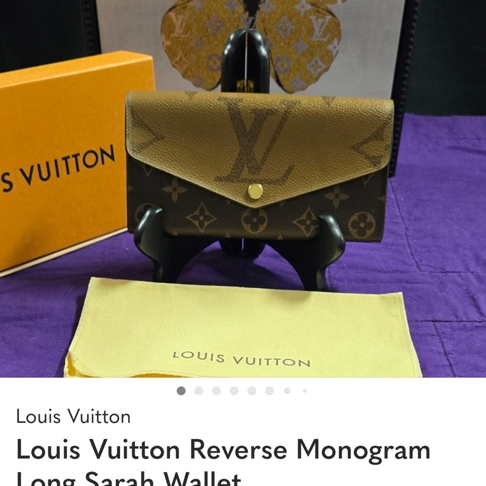 Louis Vuitton Reverse Monogram Long Sarah Wallet - Picture 13 of 13